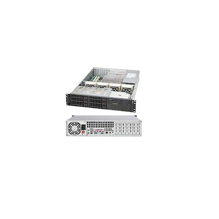 Supermicro SuperChassis 650W 2U Rackmount Server Chassis (Black) CSE-823TQ-653LPB